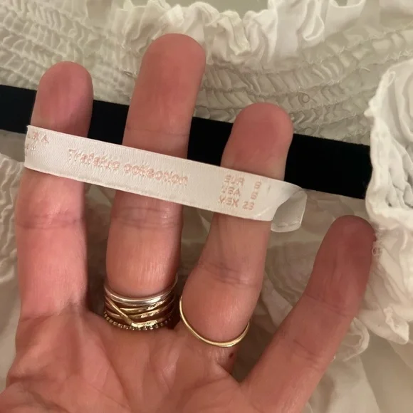 Zara Embroidered Puff Sleeve Top - Picture 4 of 5